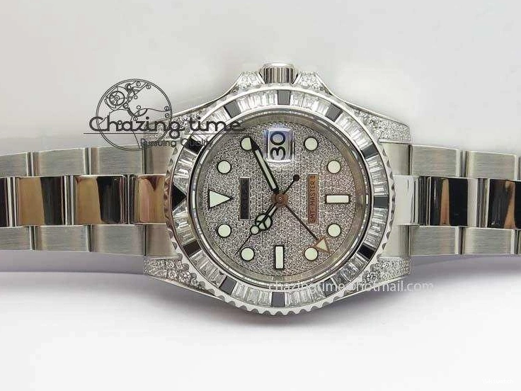 On SS 116759 Bp-Maker A3186 Dial Diamond GMT-Master II Black Crystal Ruby Bracelet SS 0403